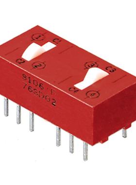 76SD01T -原装[SWITCH ROCKER DIP DPDT 0.15A 30VDPDT