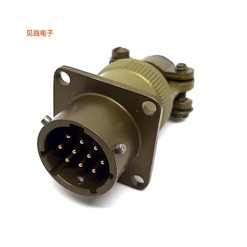 MSW00A12-10P-SR -原装[WALL MOUNT RECEPTACLE插座，公形引脚