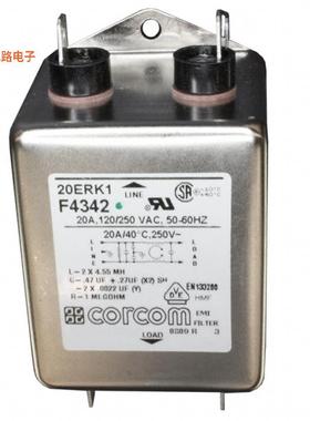 2-1609089-7 -原装[LINE FILTER 250VAC 20A CHASS MNT单相