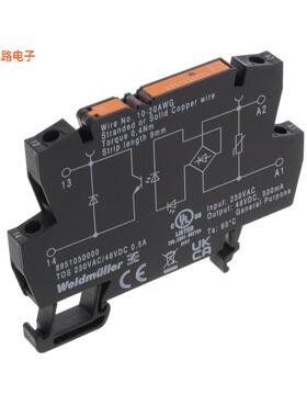 8951050000 -原装[SSR RELAY SPST-NO 500MA 5-48VDIN 轨道