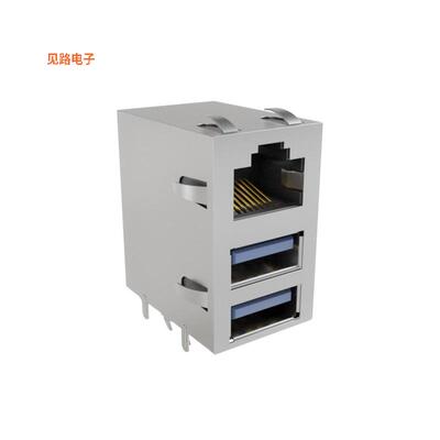 RJE361883205 -[全新STACKED, RJ OVER TWO USB TYPE A]