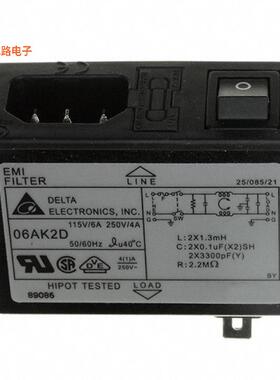 06AK2D -原装[PWR ENT MOD RCPT IEC320-C14 PNLIEC 320-C14