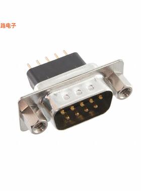 DE09-PE-1-JS -原装[CONN D-SUB PLUG 9POS VERT SOLDERD-Sub