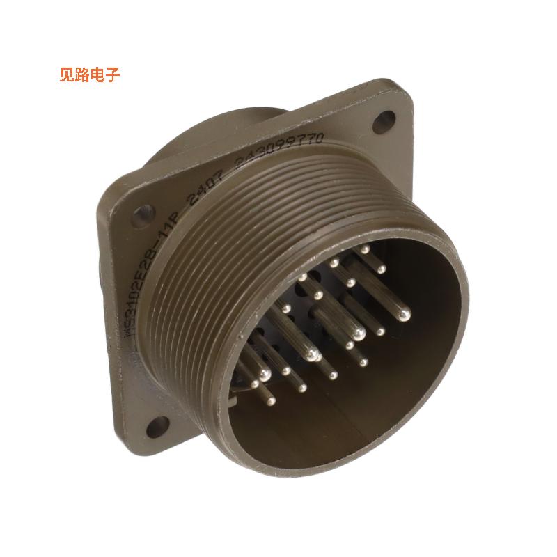 MS3102E28-11P -[全新CONN RCPT MALE 22P SILV SLDR CUP]
