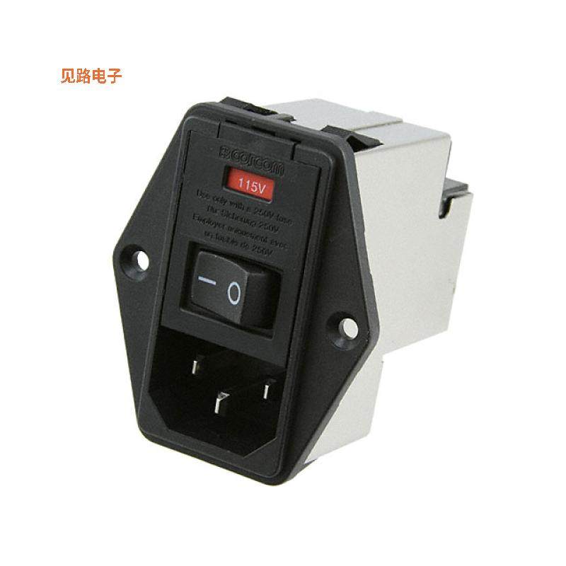 1-6609103-1 -原装[PWR ENT MOD RCPT IEC320-C14 PNLIEC