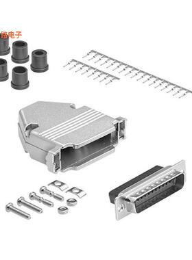 DCT-25MM-KIT -原装[CONN D-SUB PLUG 25POS CRIMPD-Sub
