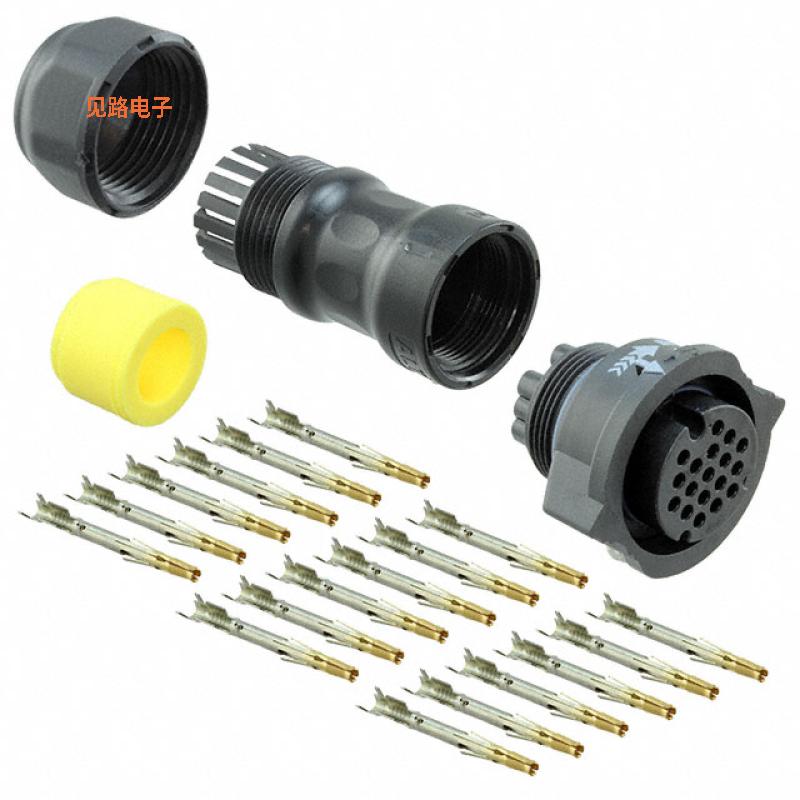 DD-18BFFA-QL8MP0 -[全新CONN PLUG FMALE 18POS GOLD CRIMP]