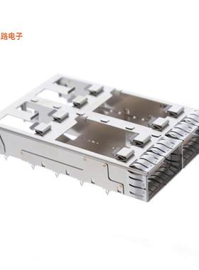 QSFPC-1-2-S-F -[全新CAGE FLYOVER FQSFP 2PORT]