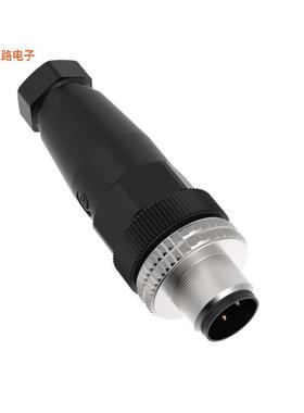 BFW-M12M4-6X -原装[FIELD WIREABLE CONNECTOR, M12插头，公引脚