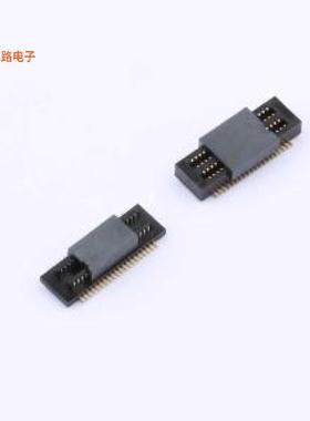 XDBM/F-0530-2*20PIN -[原装板对板与背板SMD,P=0.5mm
