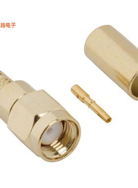 132113RP-10 -原装[SMA STRAIGHT CRIMP PLUG REVERSERP-SMA