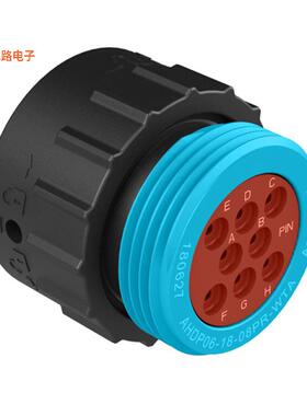AHDP06-18-08PR-WTA -[全新CONN PLG HSG MALE 8POS INLINE]
