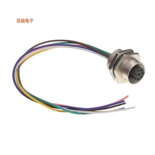 M12A-06PFFS-SH8C15 -[全新CONN RCPT FML 6P WIR LEAD 0.49']