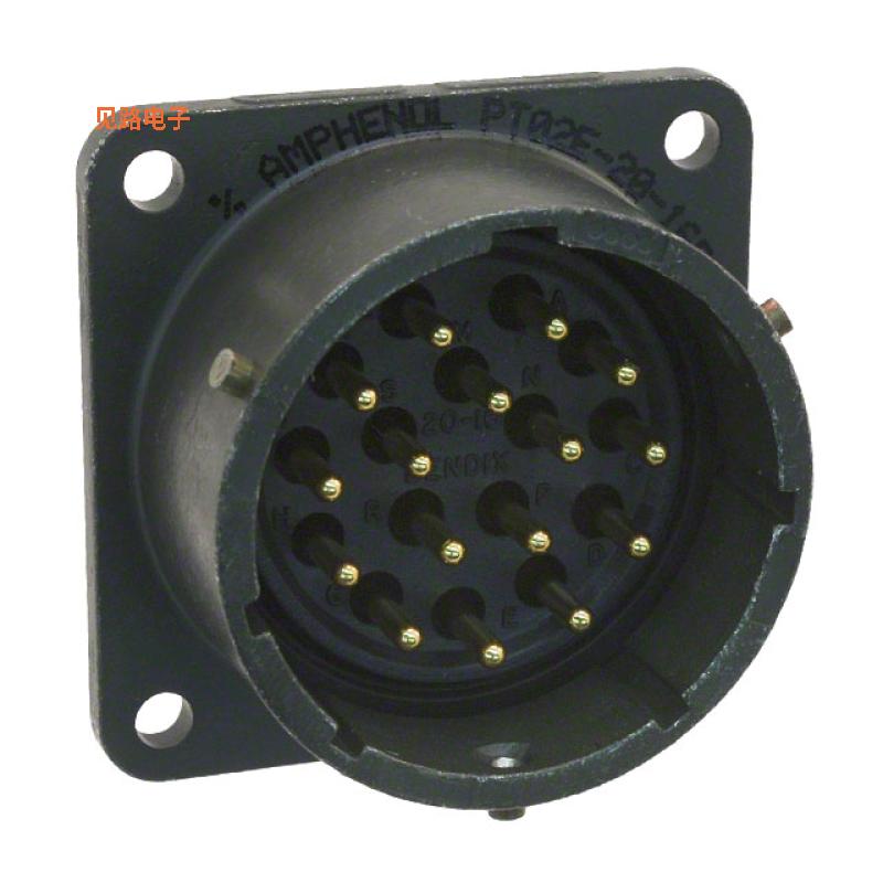 PT02E-20-16P -[全新CONN RCPT MALE 16P GOLD SLDR CUP]