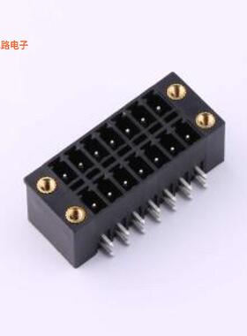 DB2ERHBM-3.81-2*7P-BK -[原装插拔式接线弯插,P=3.81mm