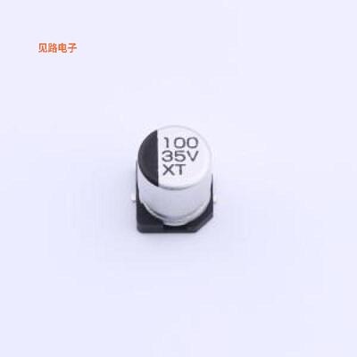 XT100UF35V90RV0065 -[原装贴片型铝电解SMD,D6.3xL7.7mm