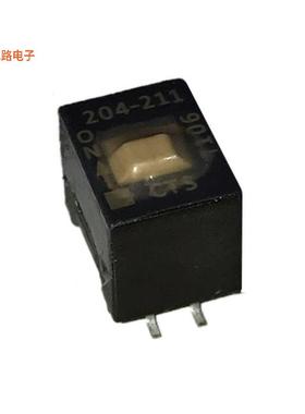 204-211ST -原装[SWITCH SLIDE DIP DPST 0.05A 24VDPST