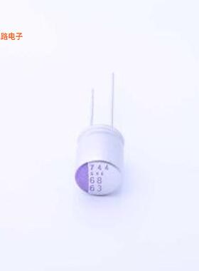 63SXE68M -[原装CAP ALUM POLY 68UF 20% 63V TH插件,D10xL13mm