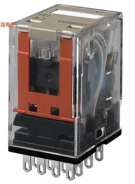 MY4ZN DC12 (S) -原装[RELAY GEN PURPOSE 4PDT 3A 12V可插