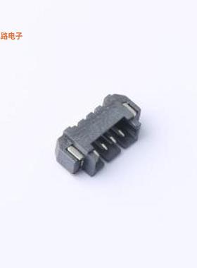 HC-1.25-4PWT-B -[黑色SMD,P=1.25mm,卧贴线对板针座