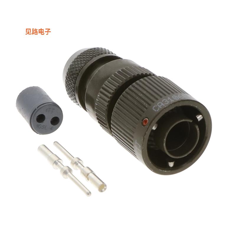 CA3106E10SL-4P-B-15 -原装[CONN PLUG W/PINS 2POS插头，公引脚