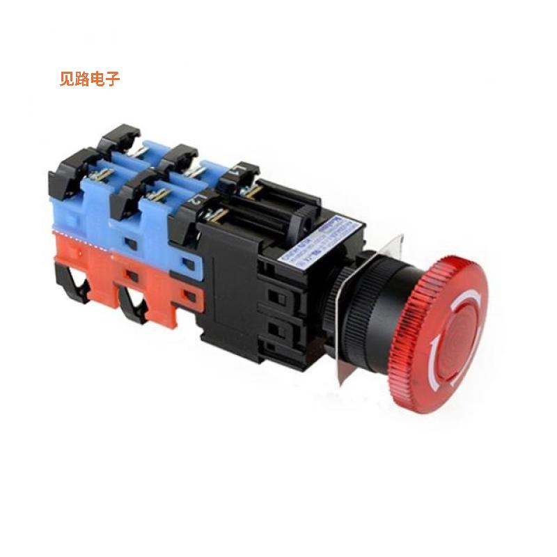 KH-2204LER-2-22-R -[全新SWITCH ESTOP TWIST RESET 6A 250V]