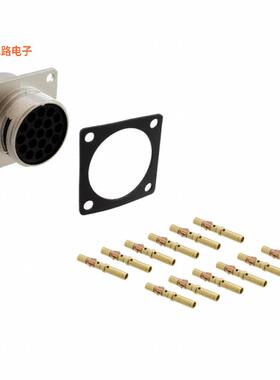 RT071412PNH-K -[全新CONN RCPT MALE 12POS GOLD CRIMP]