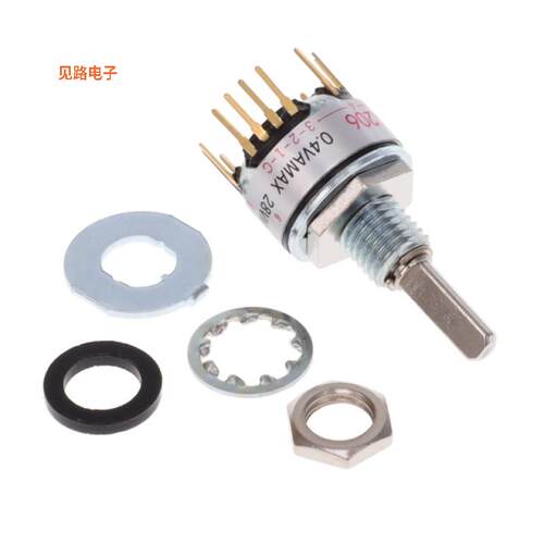 MRK206 -[全新SWITCH ROTARY 2-6POS 0.4VA 28V]