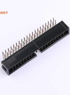 BH254R-40P -原装[简牛2.54mm 弯插 2x20P 黑色线对板针座