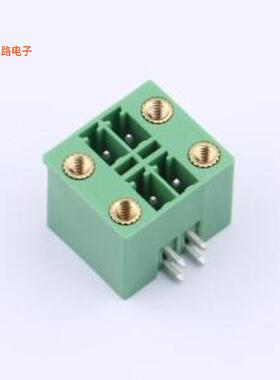 DB2ERHBM-3.5-2*2P-GN -[原装插拔式接线弯插,P=3.5mm