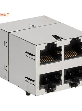 C850-2C2R-54 -原装[CONN JACK 4PORT PCBRJ45