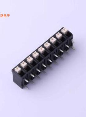 JL212R-50009B01 -[弯脚弯插,P=5mm弹簧式接线