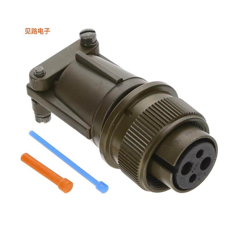 MS3106E16-9S -[全新CONN PLUG FMALE 4P SILV SLDR CUP]