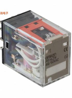 MY4ZN AC48/50 (S) -原装[RELAY GEN PURPOSE 4PDT 5A 50V可插