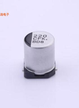 EEEFKC221XAP -[原装贴片型铝电解SMD,D6.3xL7.7mm