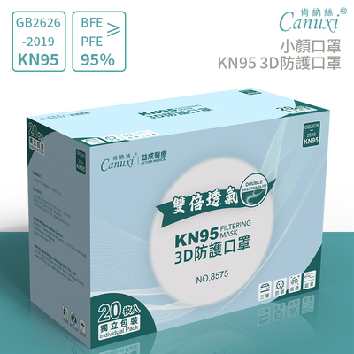 肯纳丝一次性KN953D立体口罩防尘女高颜值夏季薄款透气显脸小