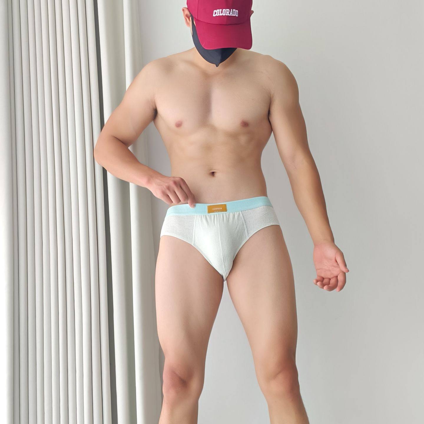 男士内裤男款中腰性感三角裤螺纹棉质薄款速干透气U凸大囊袋内裤,女士内衣/男士内衣/家居服,男三角内裤,淘宝优惠券,粉丝福利购,淘宝优惠卷