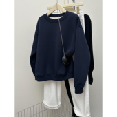 断码 清仓1件49 2件79 3件99 秋冬加绒卫衣女圆领套头超厚款