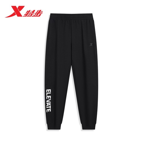 特步运动长裤保暖宽松男卫裤