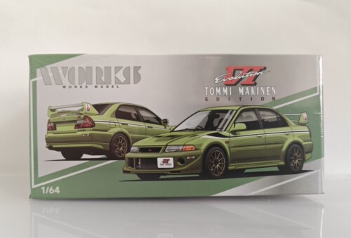 拓意1/64仿真三菱 EVO VI 合金车模泰国 TDE 电镀绿 展会限定模型