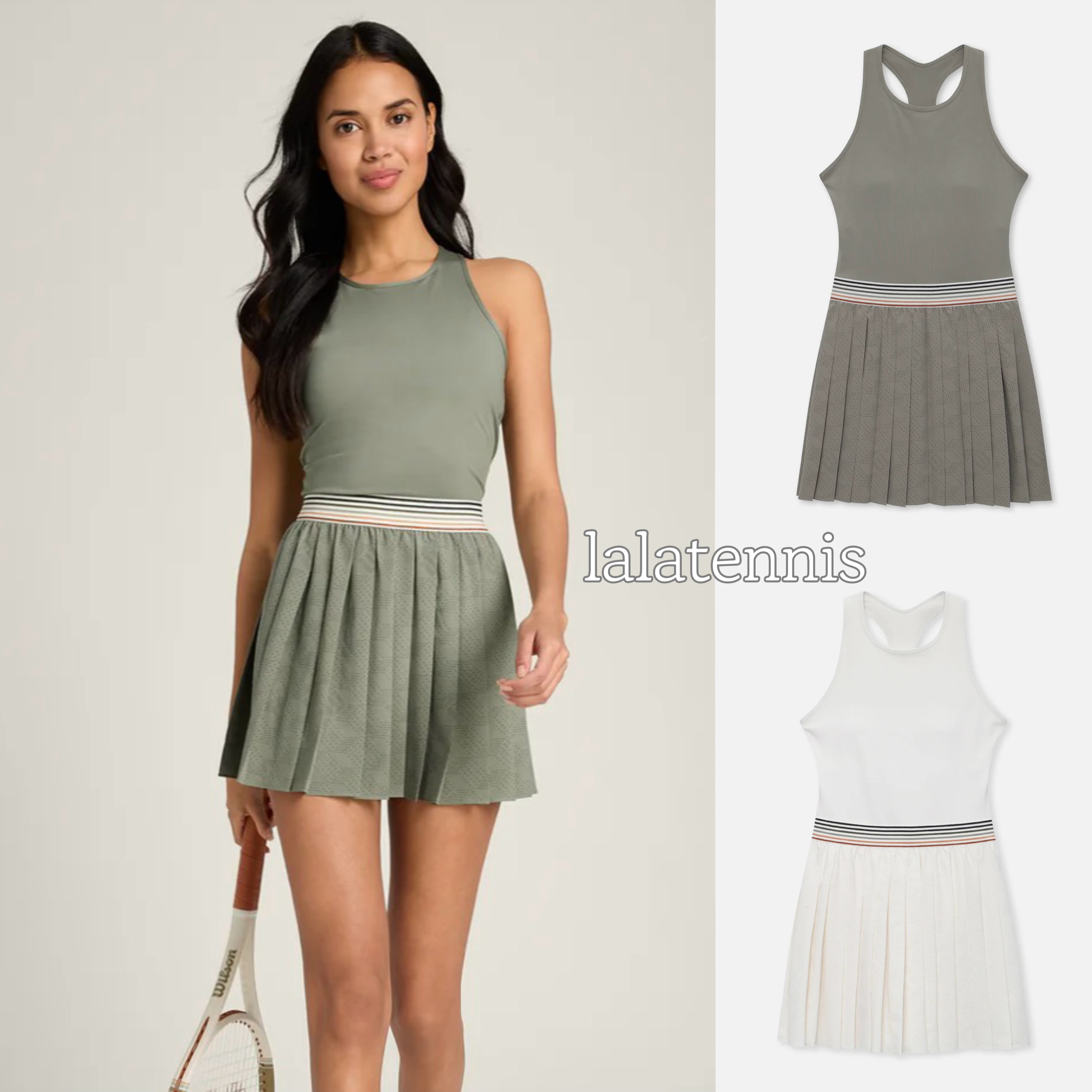 韩代｜威尔胜wilson网球高弹激光裁剪连衣裙含胸垫无打底裤｜26春