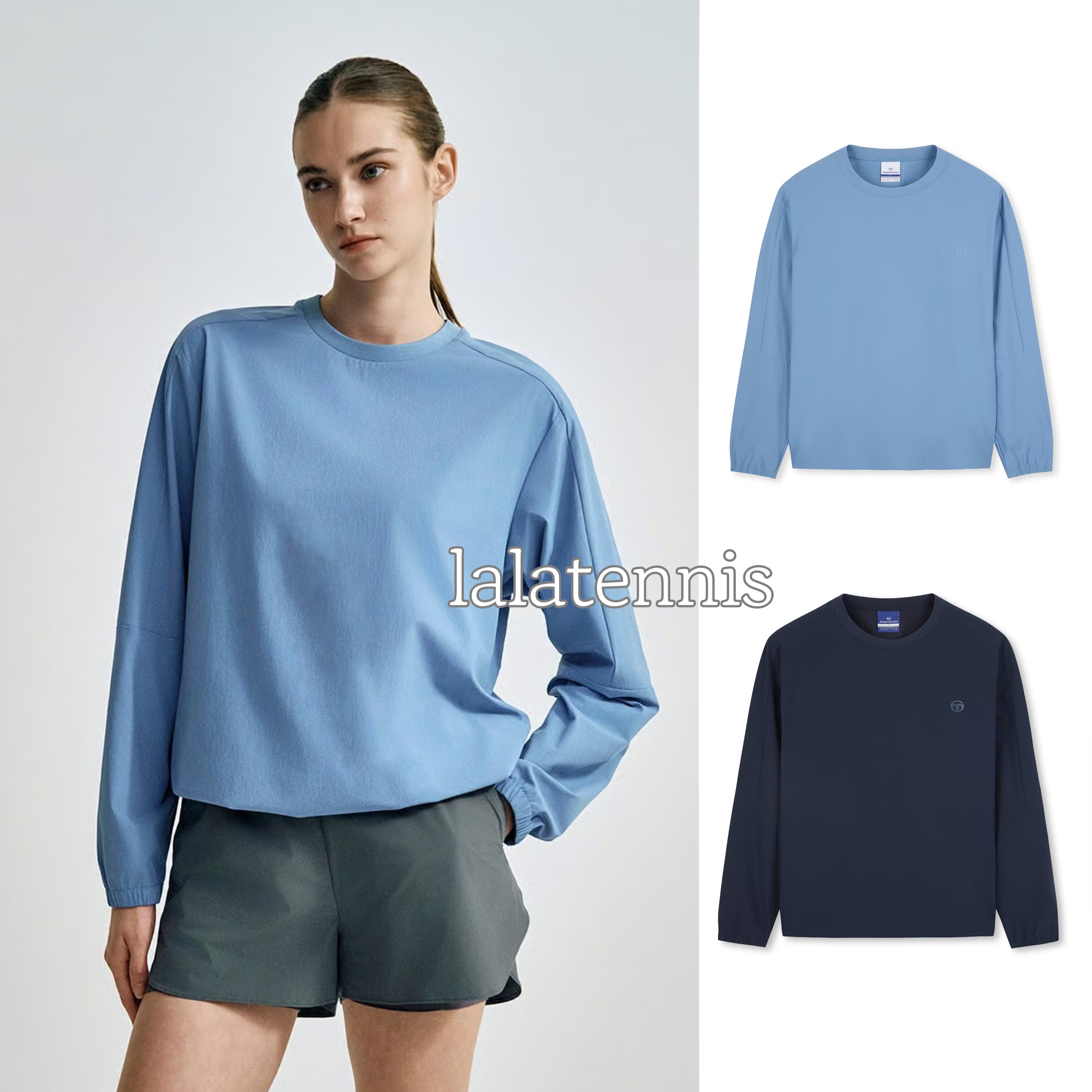 韩代｜Sergio Tacchini男女同款网球速干梭织轻量弹性长袖｜25秋