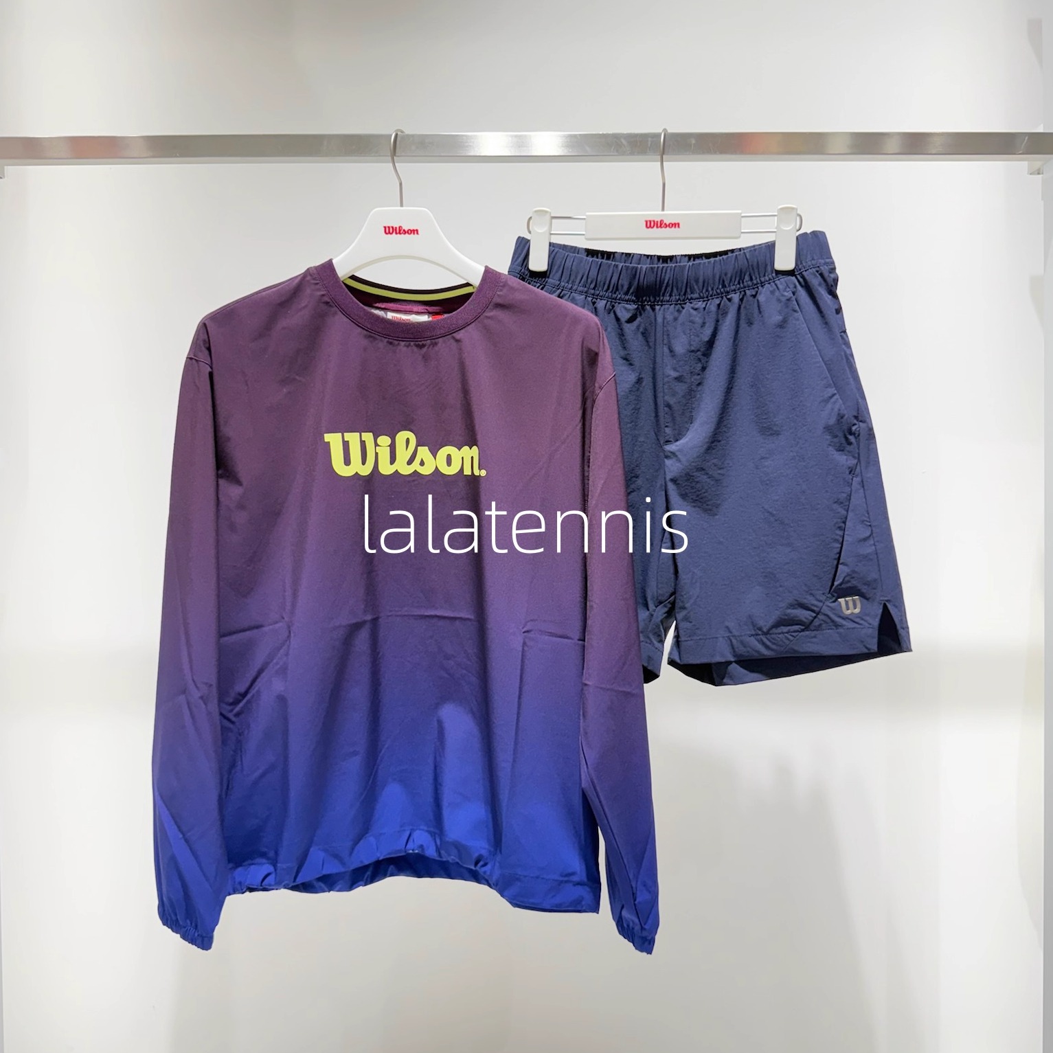 韩国直邮｜Wilson男女通用网球系列高弹速干渐变色长袖T恤｜25秋