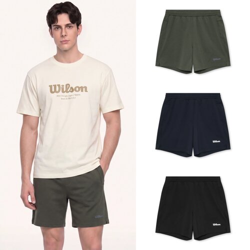 韩国代购 Wilson26夏男士网球运动Puredry Core高弹速干7英寸短裤