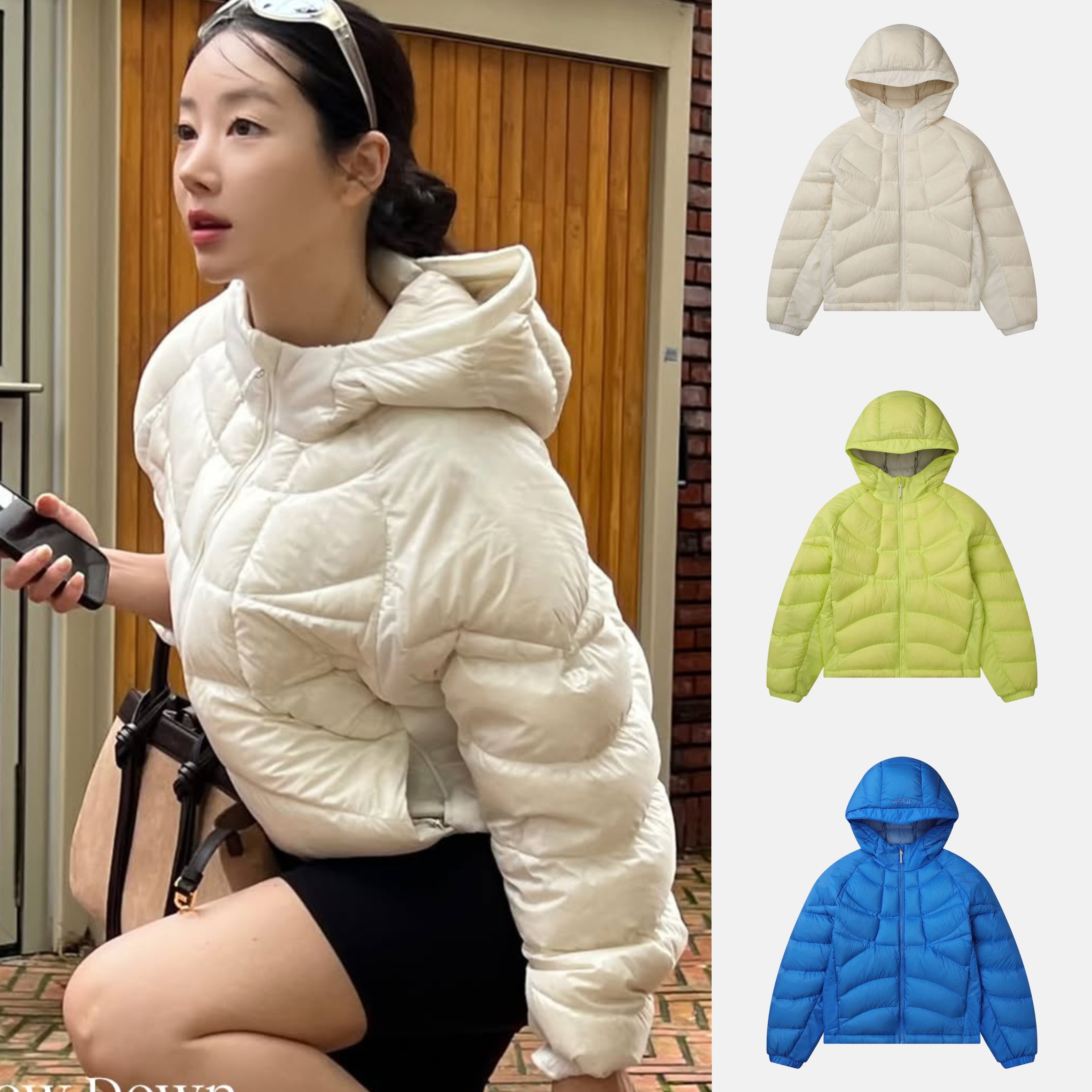 韩国直邮｜威尔胜Wilson25秋冬女士网球运动超轻量连帽羽绒外套