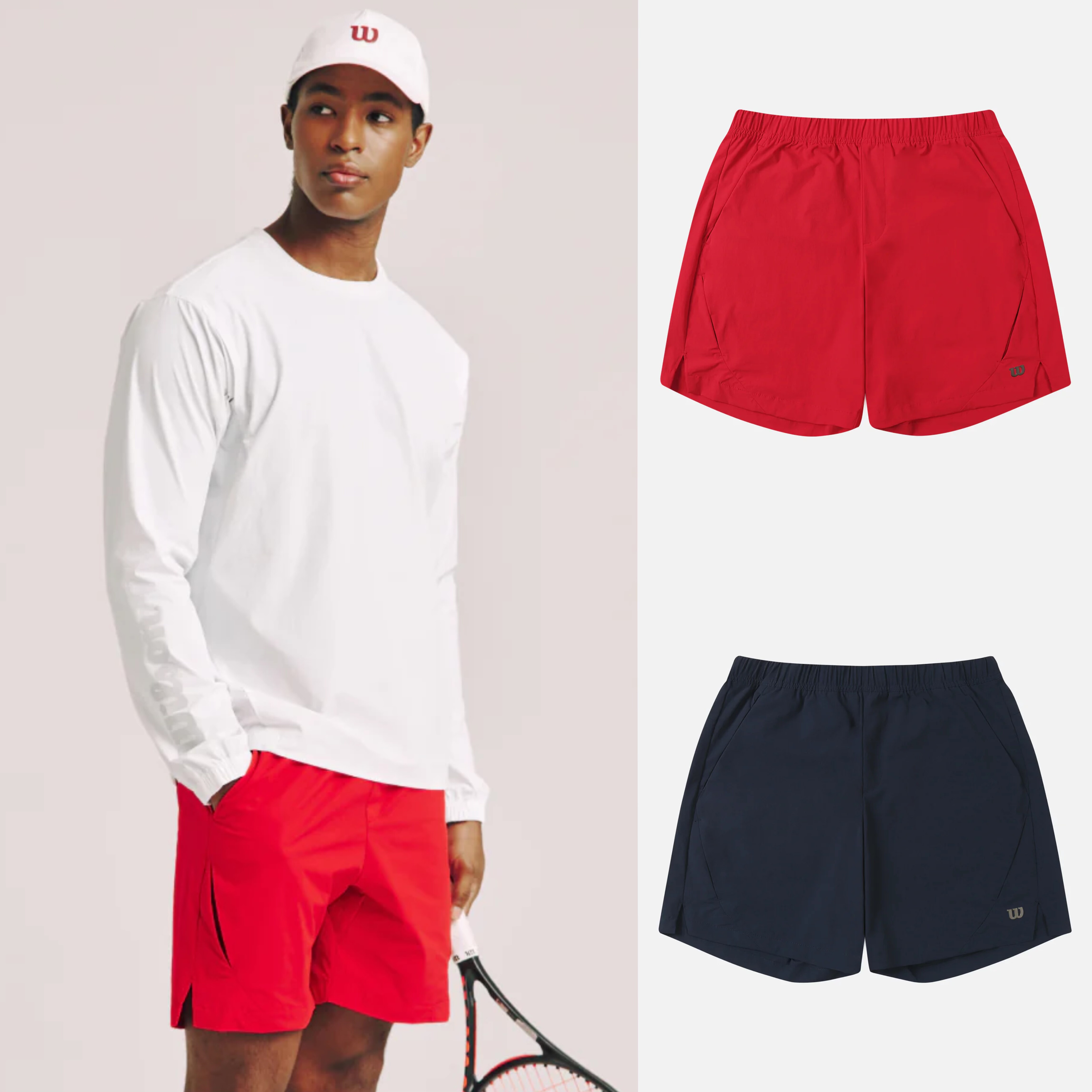 韩国直邮｜威尔胜Wilson男士网球弹性速干7英寸短裤｜25秋,运动/瑜伽/健身/球迷用品,网球上装,淘宝优惠券,粉丝福利购,淘宝优惠卷