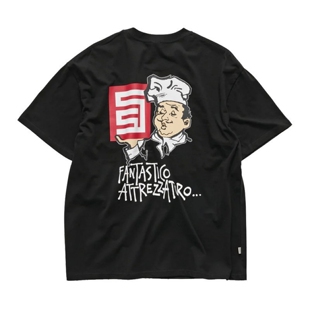 外星伴侣S/DOUBLE FANTASTICO T- SHIRT厨师人物印花短袖T恤