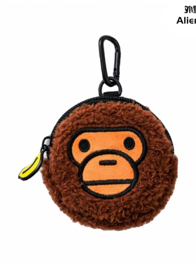外星伴侣Bape猴子猿人头腰部挂件配件配饰包包零钱包