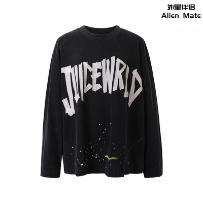 JuiceWRLD长袖破坏T恤