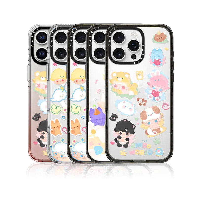 CASE联名DIMOO与小伙伴适用iPhone17ProMax手机壳苹果16pro镜面15可爱防摔14百搭ins风13磁吸MagSafe12保护壳